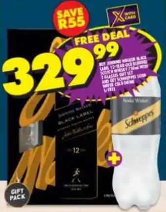 Shoprite Liquor Johnnie Walker Black Label 12-Year-Old Blended Scotch Whiskey 750ml offer