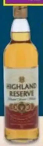 Shoprite Liquor Highland Reserve Blended Scotch Whiskey 750ml offer