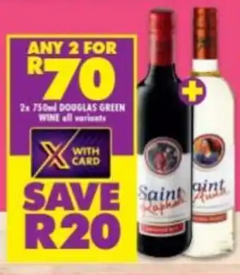 Shoprite Liquor Douglas Green Wine 2x750ml offer