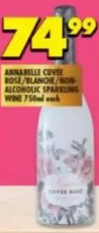 Shoprite Liquor Annabelle Cuvée Rosé/Blanche/Non-Alcoholic Sparkling Wine 750ml offer