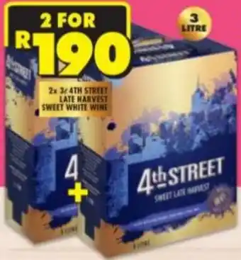 Shoprite Liquor 4th Street Late Harvest Sweet White Wine 2x3L offer