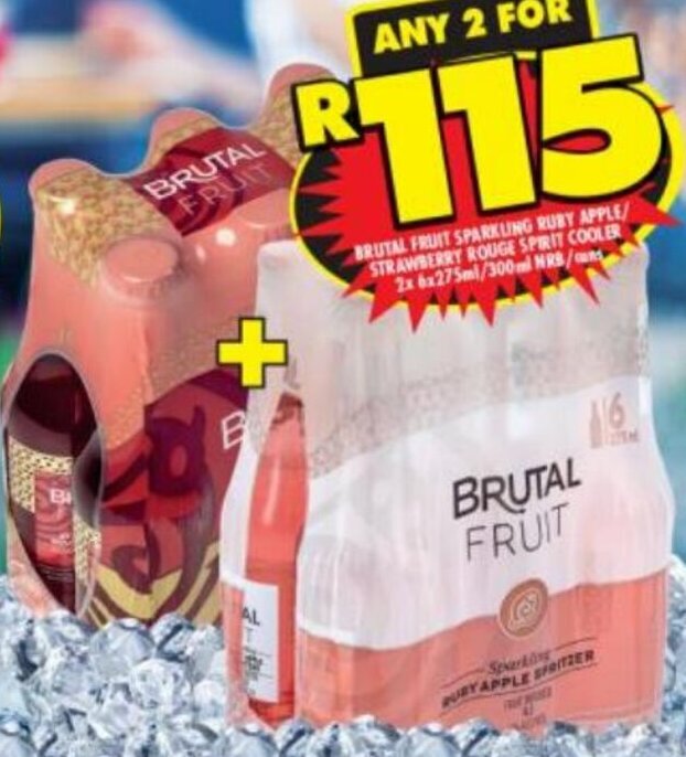 Brutal Fruit Sparkling Ruby Apple/Strawberry Rouge Spirit Cooler