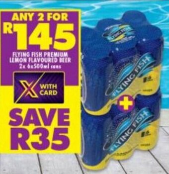 Flying Fish Premium Lemon Flavoured Beer 2x6x500ml