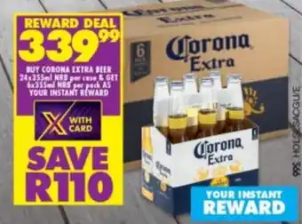 Shoprite Liquor Corona Extra Beer 24x355ml & NRB 6x355ml offer