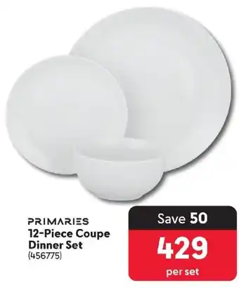 Makro PRIMARIES Coupe Dinner Set offer