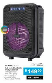 Cash Crusaders Dixon 6.5 Inch Bluetooth Party Speaker BTS-F5 offer