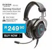 Cash Crusaders Dixon Gaming Headset With Flexible Boom Mic & Y-Cable Adapter BS-033 offer