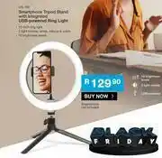 Cash Crusaders Smartphone Tripod Stand With Integrated USB Powered Ring Light OS-188 offer