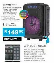 Cash Crusaders Dixon 6.5 Inch Bluetooth Party Speaker BTS-F5 offer
