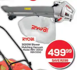 Pick n Pay RYOBI 3000W Blower Mulching Vacuum offer