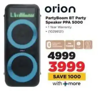 HiFi Corp Orion PartyBoom BT Party Speaker PPA 5000 offer