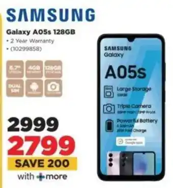 HiFi Corp SAMSUNG Galaxy A05s 128GB offer