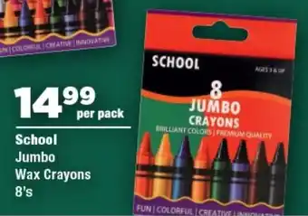 OK Foods School Jumbo Wax Crayons offer