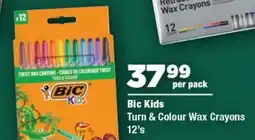 OK Foods Bic Kids Turn & Colour Wax Crayons offer