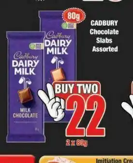 Boxer Cadbury chocolate slabs 2 offer