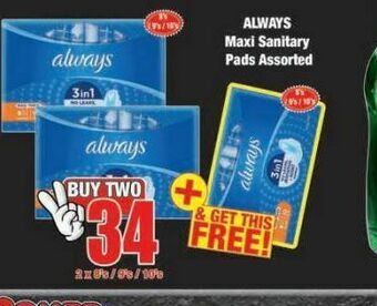 Boxer Always sanitary pads 2 offer