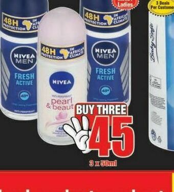 Boxer Nivea roll-on 3 offer