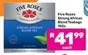 Game Five Roses Strong African Blend Teabags-102s Each offer