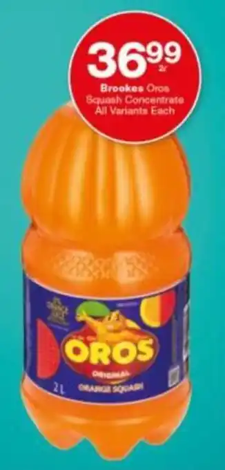 Checkers Hyper Brookes Oros Squash Concentrate All Variants Each offer