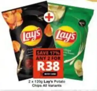 Checkers Hyper Lay's Potato Chips All Variants offer