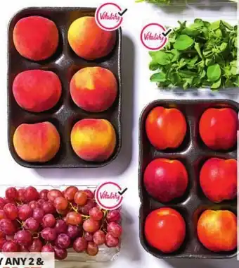 Checkers Class 1 Nectarines/ Yellow Cling Peaches/White Flesh Nectarines/Large Plums offer