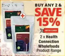 Checkers Health Connection Wholefoods Product Range offer