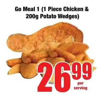 Boxer Superstores Go Meal 1 (1 Piece Chicken & Potato Wedges) offer