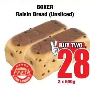 Boxer Superstores BOXER Raisin Bread (Unsliced) offer