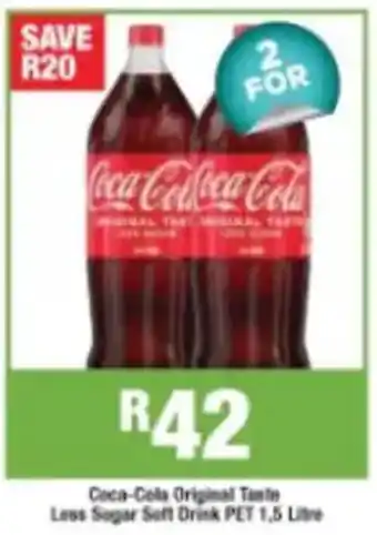 Agrimark Coca-Cola Original Taste Less Sugar Soft Drink offer