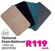 Game Always Home Textured Foam Bathmat-Each offer