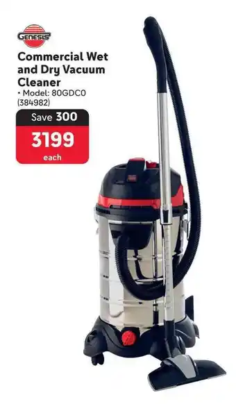 Makro GENESIS Commercial Wet and Dry Vacuum Cleaner offer