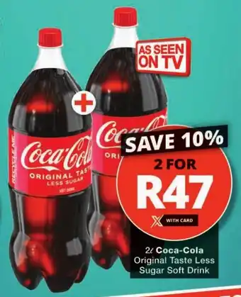 Checkers Coca-Cola Original Taste Less Sugar Soft Drink offer