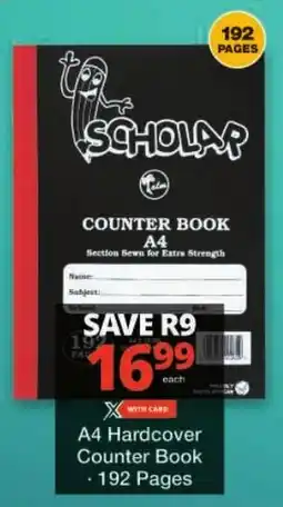 Checkers A4 Hardcover Counter Book offer