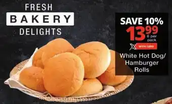 Checkers White Hot Dog/ Hamburger Rolls offer