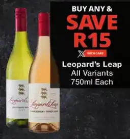 Checkers Leopard's Leap All Variants offer