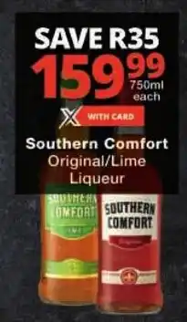 Checkers Southern Comfort Original/Lime Liqueur offer