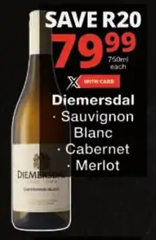 Checkers Diemersdal Sauvignon Blanc offer