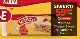 Checkers Melrose Cheese Slices All Variants Each offer