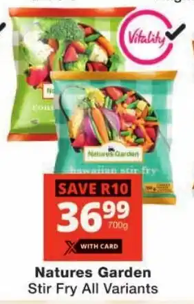 Checkers Natures Garden Stir Fry All Variants offer