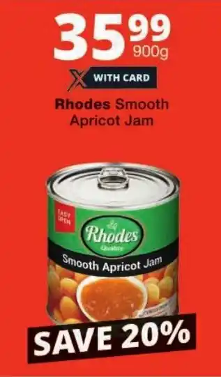 Checkers Rhodes Smooth Apricot Jam offer