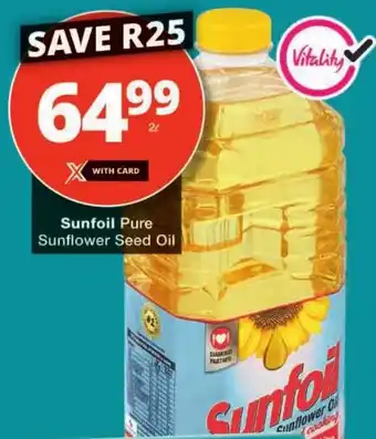 Checkers Sunfoil Pure Sunflower Seed Oil offer