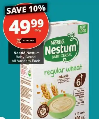 Checkers Nestlé Nestum Baby Cereal All Variants Each offer