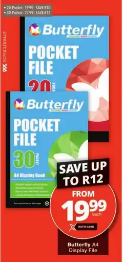 Checkers Butterfly A4 Display File offer