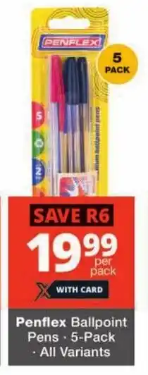 Checkers Penflex Ballpoint Pens offer