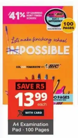 Checkers A4 Examination Pad offer