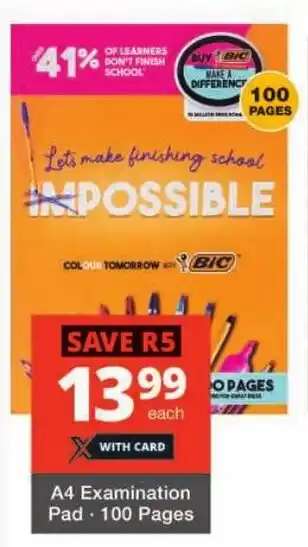 Checkers A4 Examination Pad offer