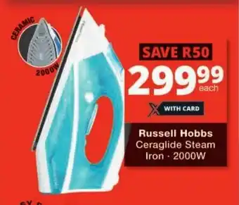 Checkers Russell Hobbs Ceraglide Steam Iron offer