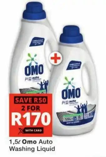 Checkers Omo Auto Washing Liquid offer