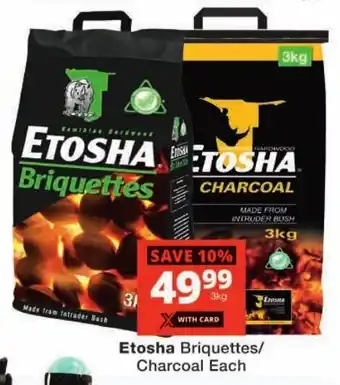 Checkers Etosha Briquettes/ Charcoal Each offer