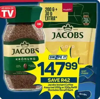 Pick n Pay Jacobs Instant Coffee Assorted or Refill (Excludes Decaf) offer